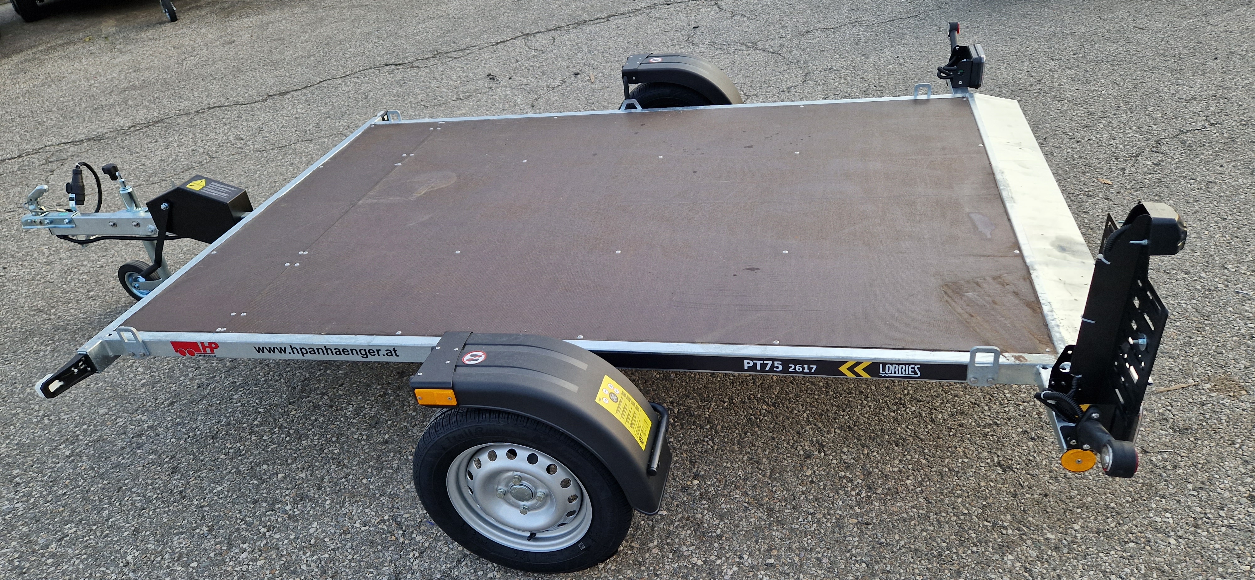 PKW-Anhänger, Autoanhänger, Universaltransporter HP 752617 UK, Absenkanhänger über Handkurbel PKW-Anhänger, Autoanhänger, Universaltransporter HP 752617 UK, Absenkanhänger über Handkurbel